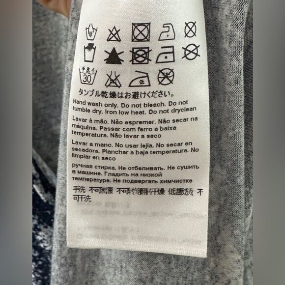 Escada Sport Blue Faux Wrap Midi Dress Blue Print Size 42 - Picture 11 of 11